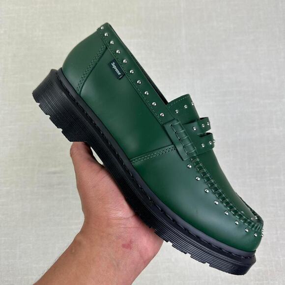 ๐ Supreme x Dr. Martens Studded Penton Loafer "DMS Green" 9M - Picture 2 of 6